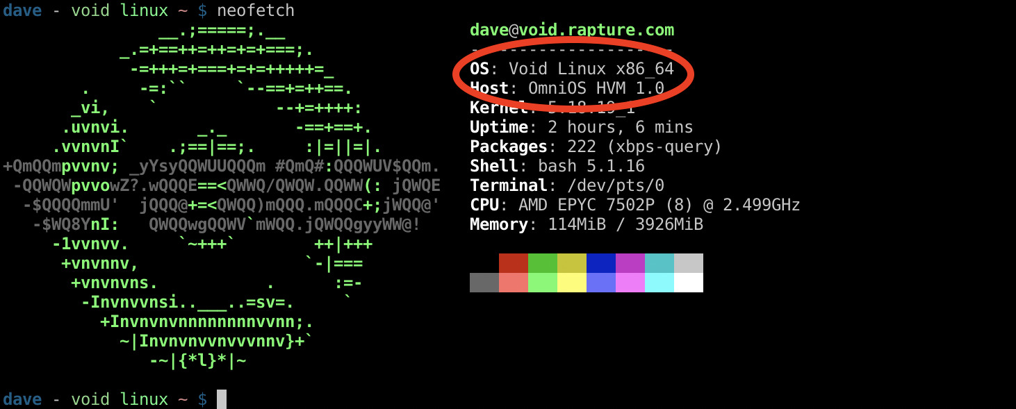 Void Linux Bhyve Image on OmniOS dave eddy